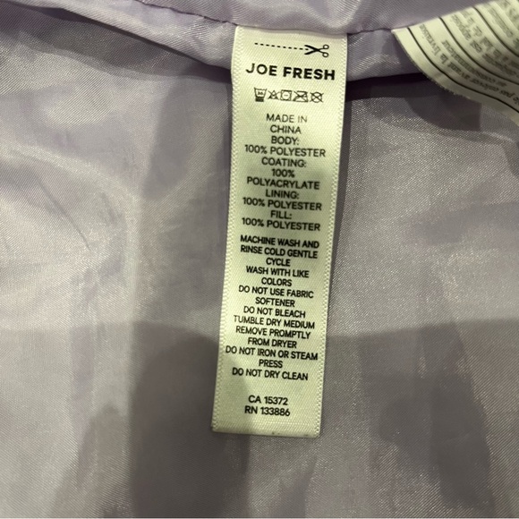 Joe Fresh Black & White Polka Dot Puffer Jacket - Kids Size L - Picture 5 of 5